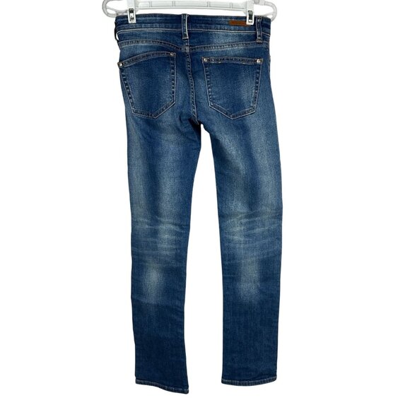 Pilcro And The Letterpress Size 25 Parallel Skinny Stretch Jeans Distressed - Picture 8 of 8